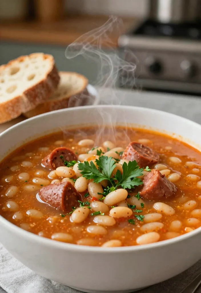 19 Spicy Italian Sausage Recipes for Heat Lovers - 8. Spicy Italian Sausage and White Bean Soup 1