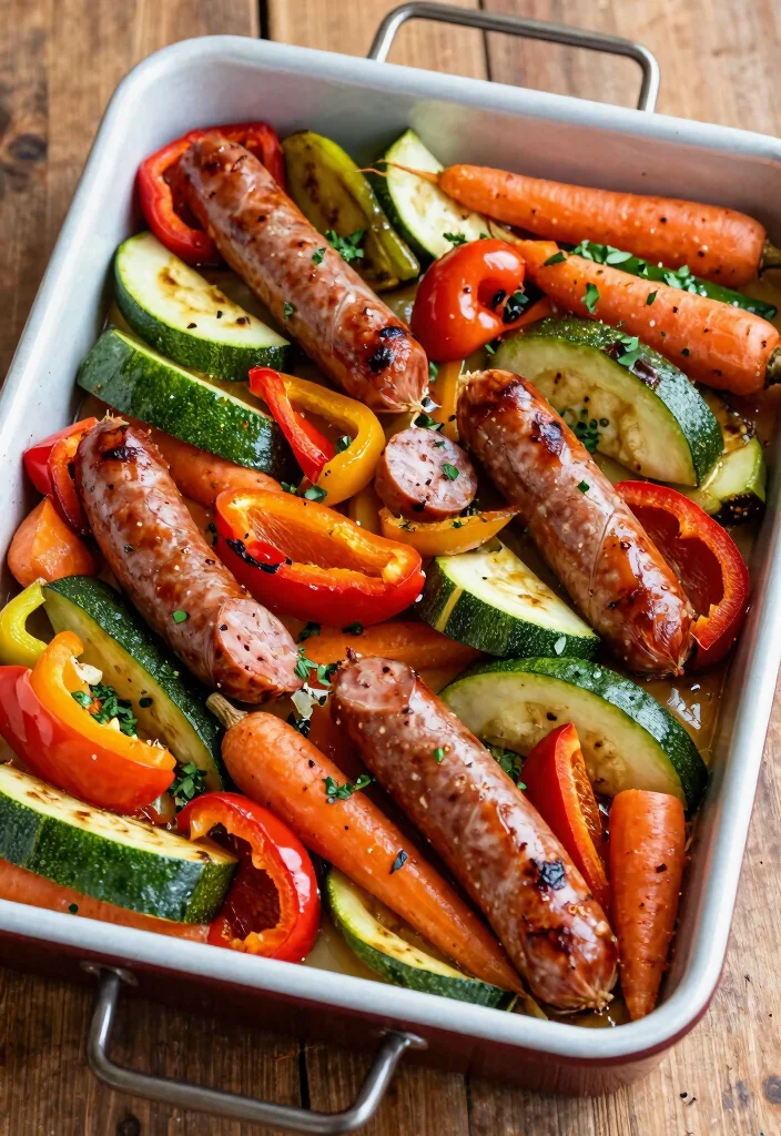 20 Best Hot Italian Sausage Recipes (Spicy & Delicious) - 19. Italian Sausage and Roasted Vegetable Medley 1