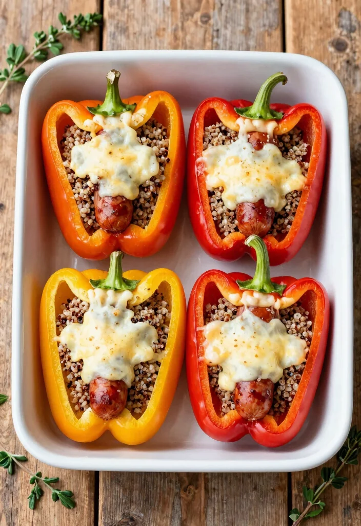 20 Best Hot Italian Sausage Recipes (Spicy & Delicious) - 2. Italian Sausage Stuffed Bell Peppers 1