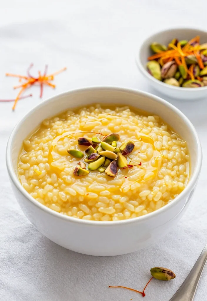 20 Classic French Pastries Recipes You Can Bake at Home - 18. Saffron Infused Rice Pudding 1