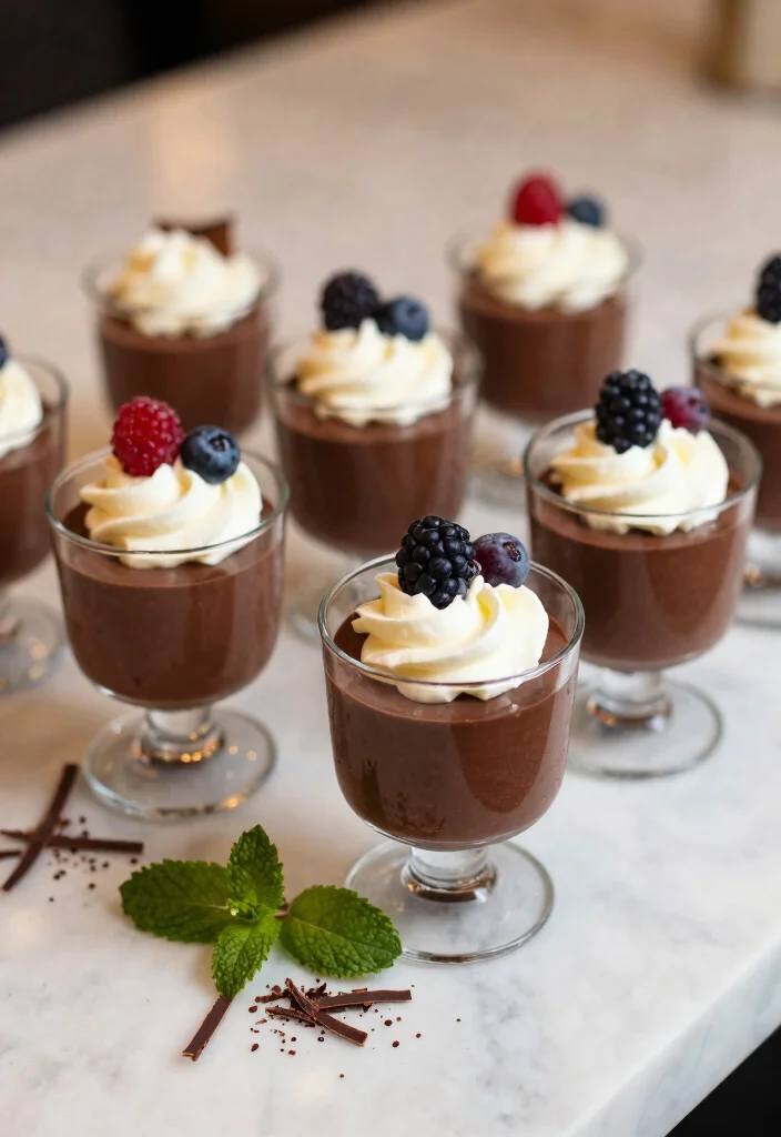 20 Classic French Pastries Recipes You Can Bake at Home - 20. Chocolate Mousse Cups 1