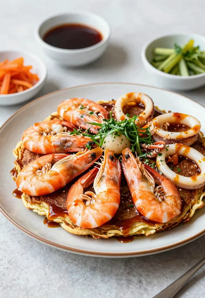 20 Delicious Gluten-Free Japanese Cabbage Pancake (Okonomiyaki) Recipe Ideas - 3. Seafood Okonomiyaki 1