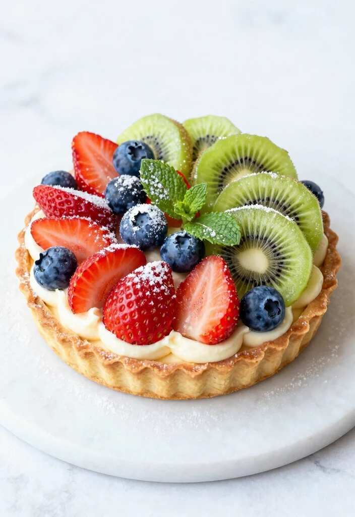 20 Easy French Desserts Recipes for Beginners - 2. Fruit Tart 1