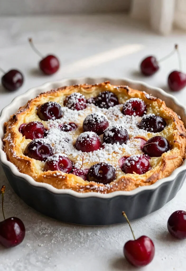 20 Easy French Desserts Recipes for Beginners - 8. Clafoutis 1