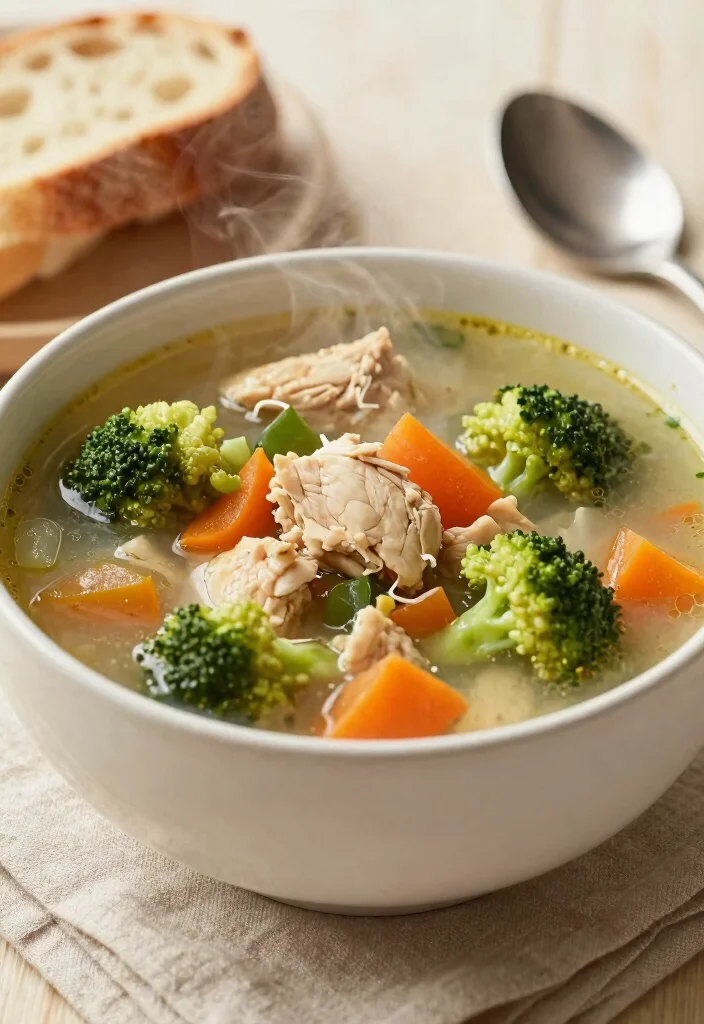 20 Easy Italian Chicken and Broccoli Recipes - 11. Italian Chicken and Broccoli Soup 1