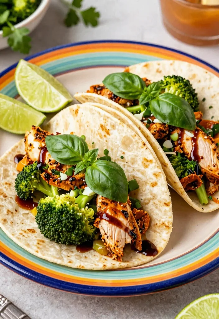 20 Easy Italian Chicken and Broccoli Recipes - 12. Italian Chicken and Broccoli Tacos 1