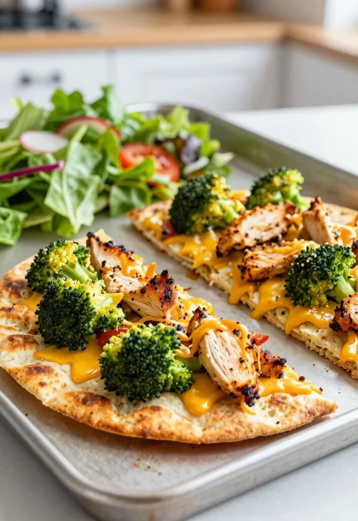 20 Easy Italian Chicken and Broccoli Recipes - 18. Italian Chicken and Broccoli Flatbread 1