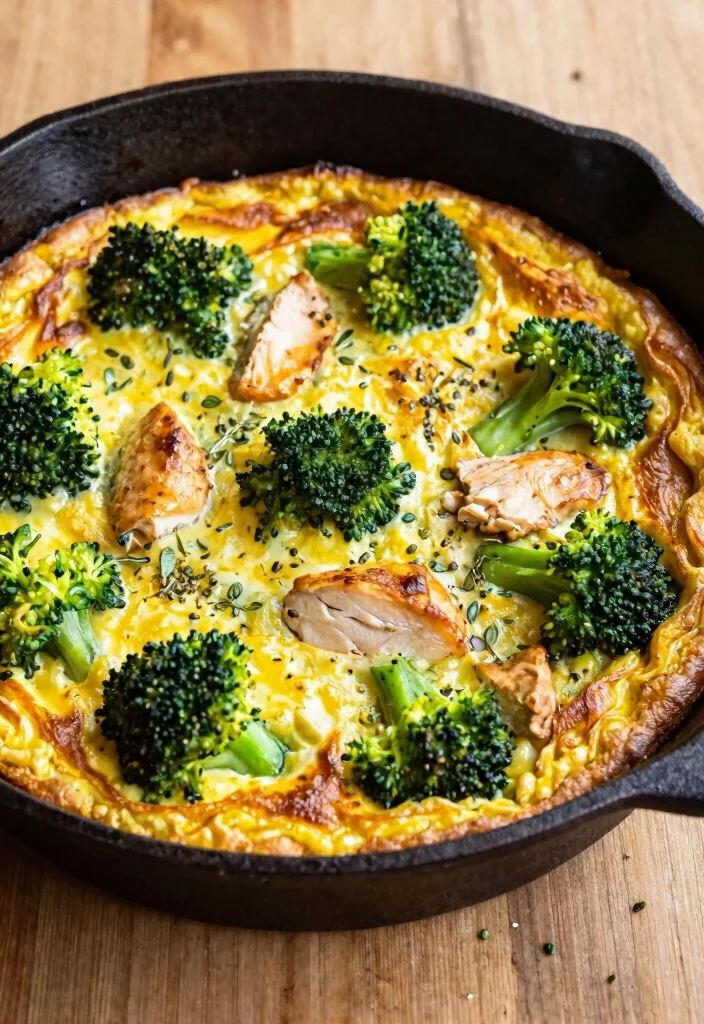 20 Easy Italian Chicken and Broccoli Recipes - 7. Italian Chicken and Broccoli Frittata 1