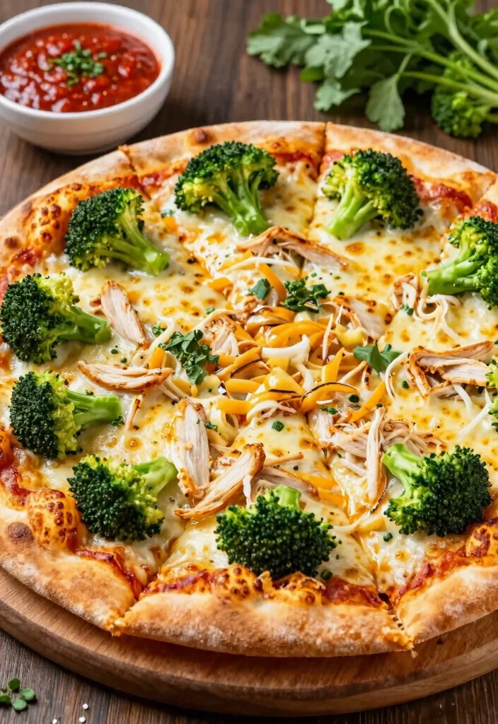 20 Easy Italian Chicken and Broccoli Recipes - 9. Italian Chicken and Broccoli Pizza 1