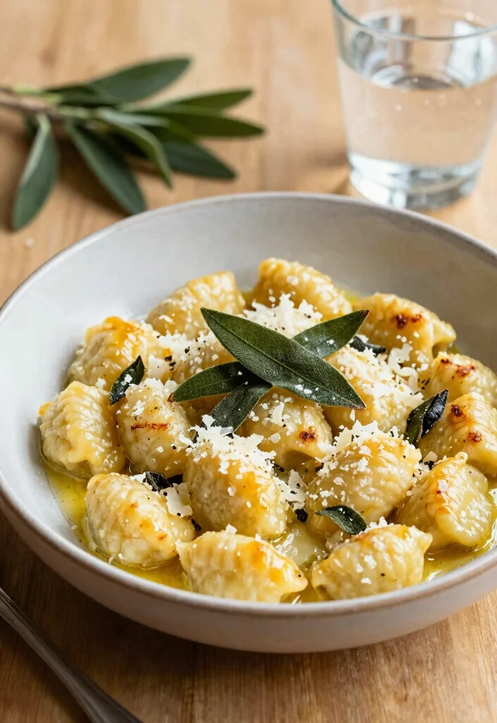 20 Easy Italian Main Course Recipes for Dinner - 13. Gnocchi with Sage Butter 1