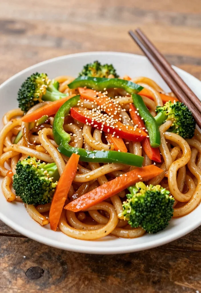 20 Easy Japanese Food Recipes for Beginners at Home - 6. Yaki Udon Stir-Fry 1