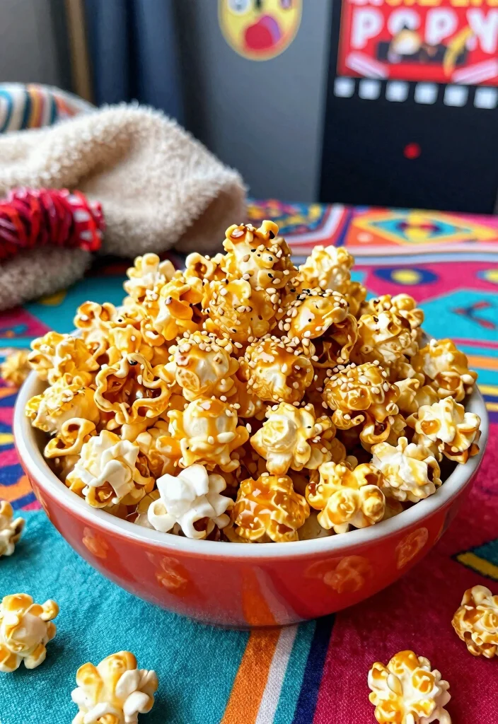 20 Easy Japanese Snacks Recipes (Homemade Favorites) - 14. Sweet and Savory Soy Sauce Popcorn 1