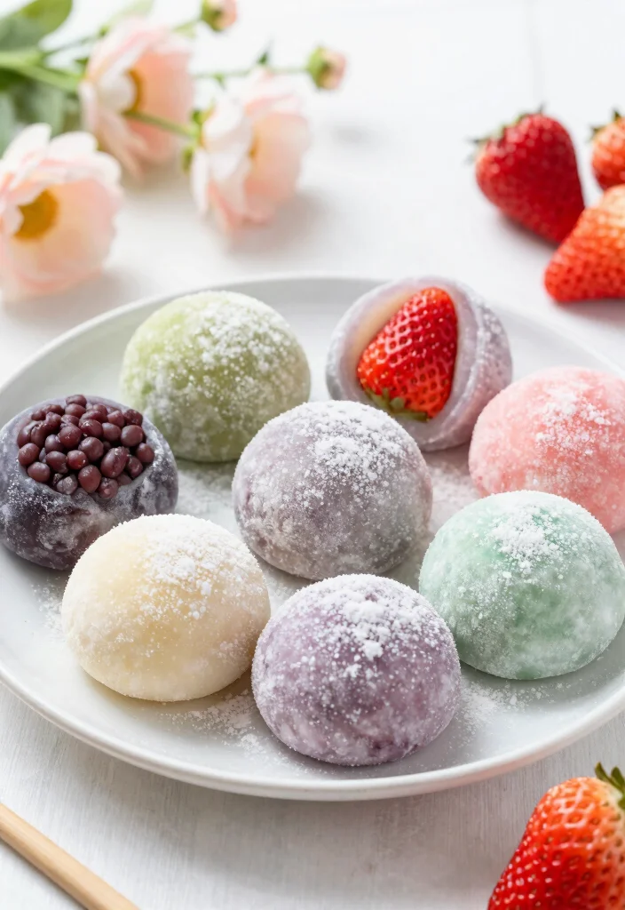 20 Easy Japanese Snacks Recipes (Homemade Favorites) - 9. Daifuku (Mochi with Filling) 1