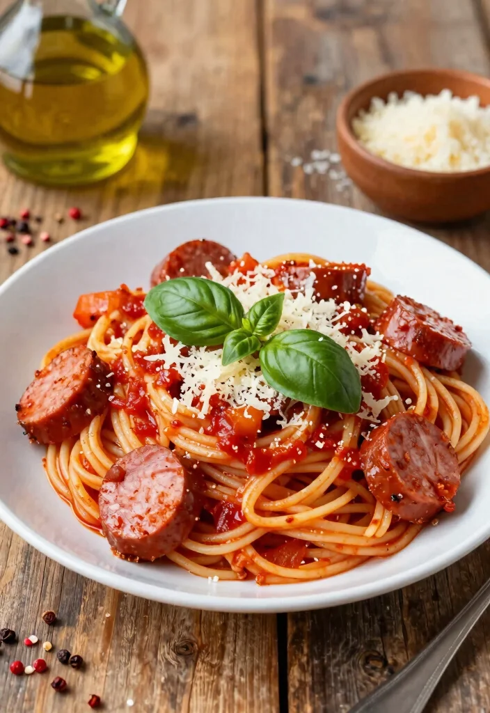 20 Easy Sweet Italian Sausage Link Recipes for Quick Weeknight Dinners - 2. Spicy Sausage Pasta 1