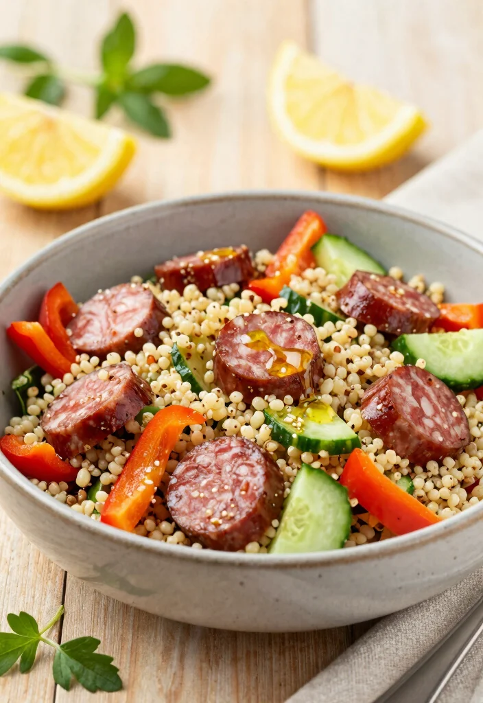 20 Easy Sweet Italian Sausage Link Recipes for Quick Weeknight Dinners - 20. Italian Sausage and Quinoa Salad 1