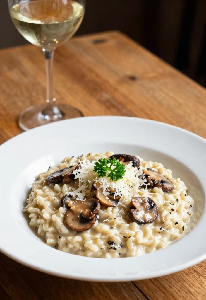 20 Fancy Italian Dinner Recipes (Impress Your Guests) - 1. Risotto al Funghi (Mushroom Risotto) 1