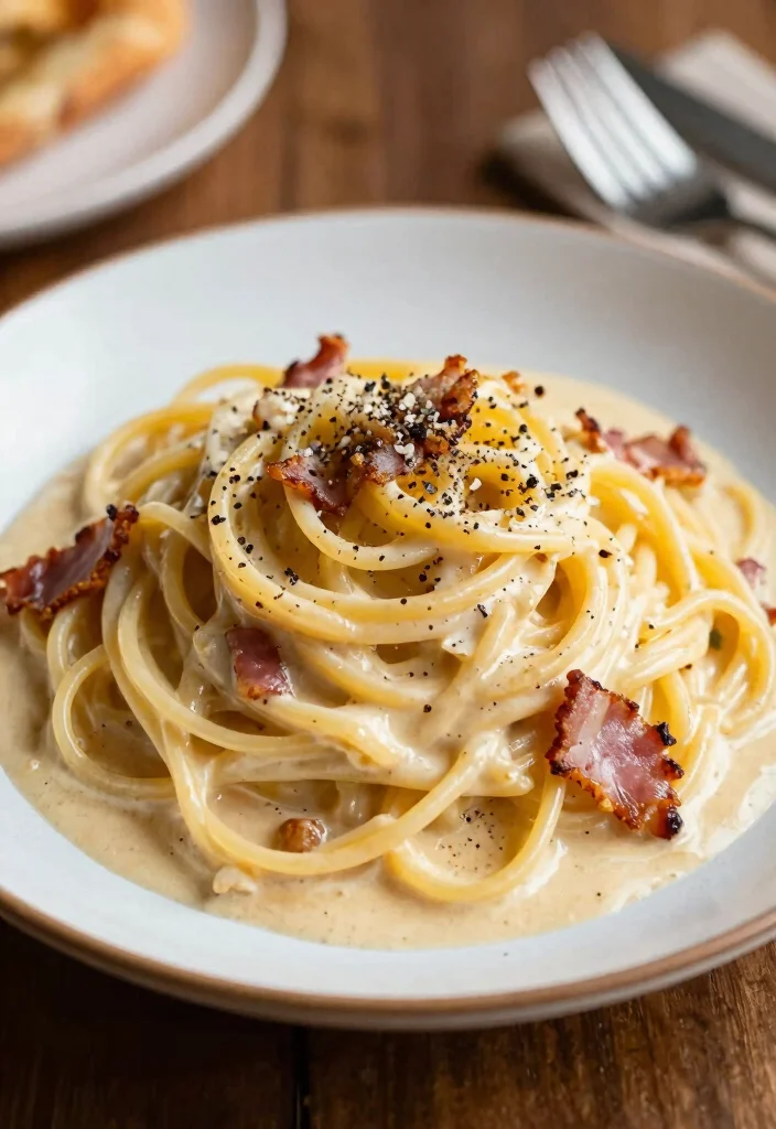 20 Fancy Italian Dinner Recipes (Impress Your Guests) - 7. Spaghetti Carbonara 1