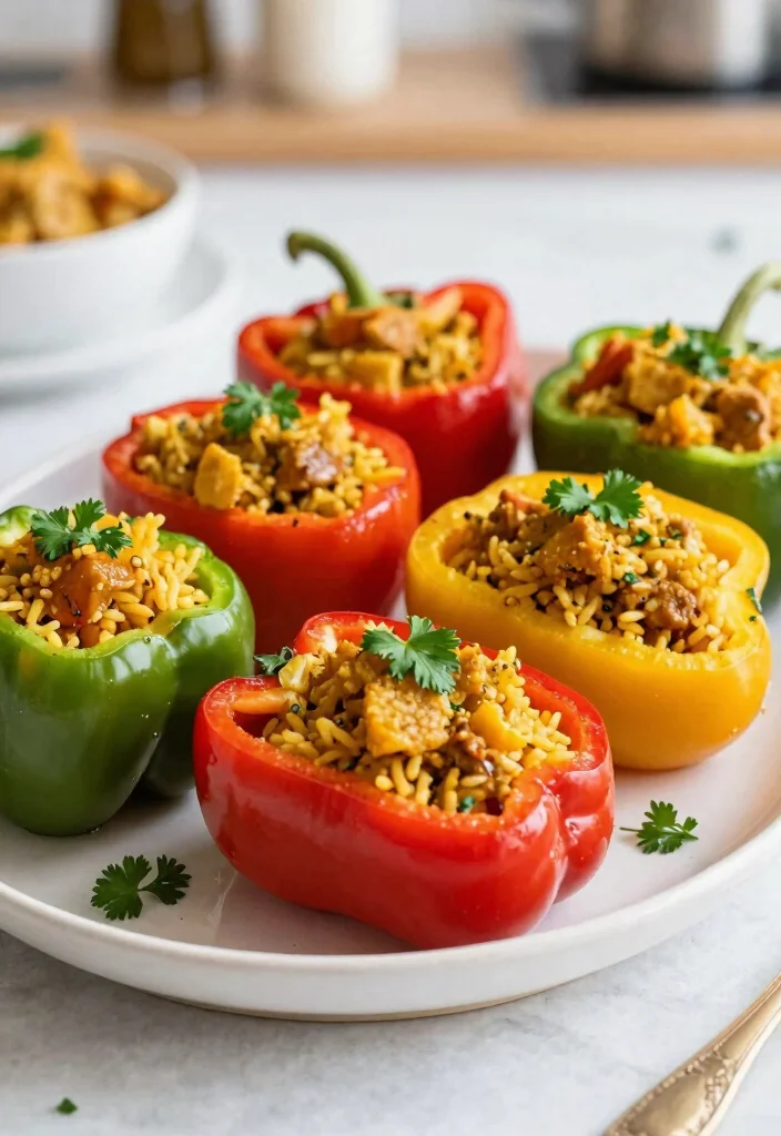 20 Gluten-Free Japanese Curry Recipes from Scratch (Homemade Roux Included) - 19. Curry Stuffed Bell Peppers 1