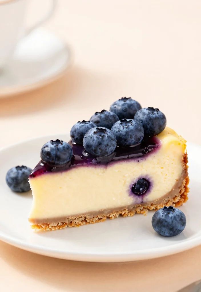 20 Japanese Cheesecake Recipes (From Classic to Easy) - 12. Blueberry Japanese Cheesecake 1