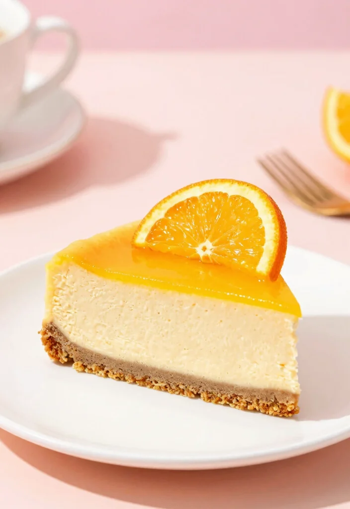 20 Japanese Cheesecake Recipes (From Classic to Easy) - 18. Orange Japanese Cheesecake 1