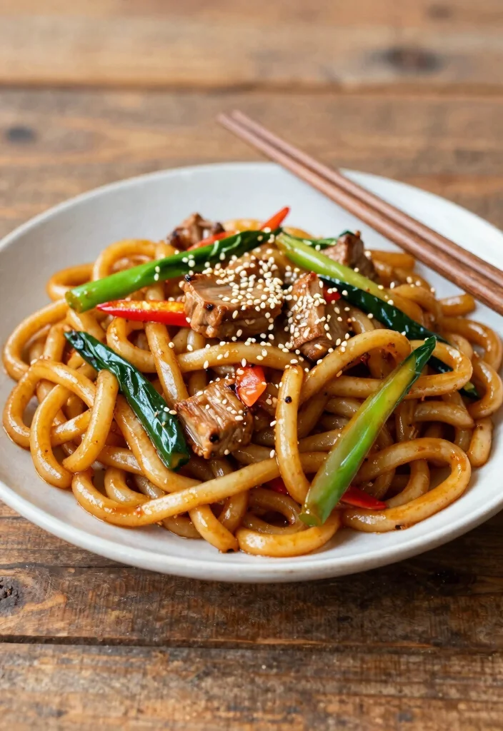 20 Japanese Dinner Recipe Ideas (Easy Home Cooking) - 18. Yaki Udon (Stir-Fried Udon Noodles) 1