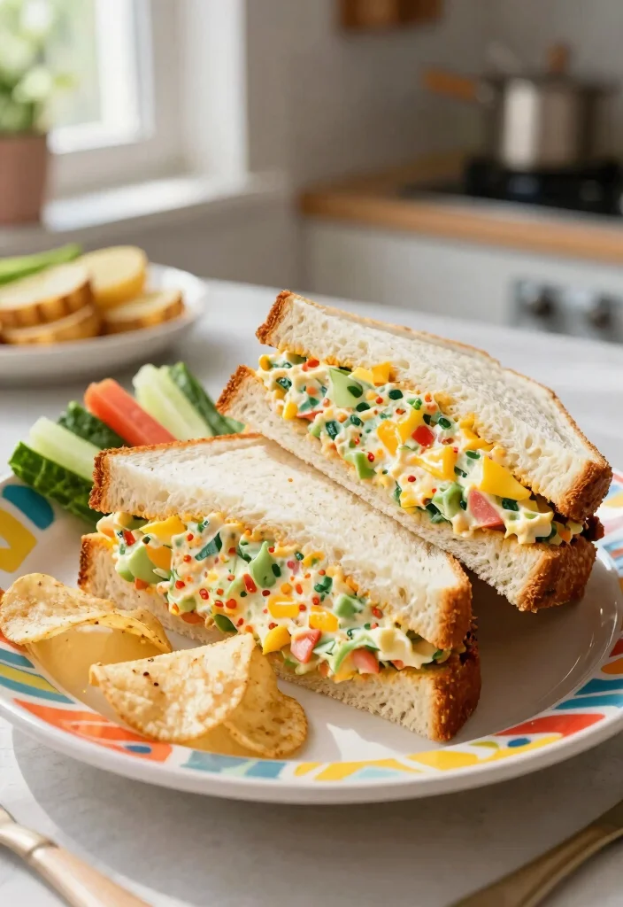 20 Japanese Egg Salad Sandwich Recipes (Konbini Style) - 2. Spicy Sriracha Egg Salad Sandwich 1