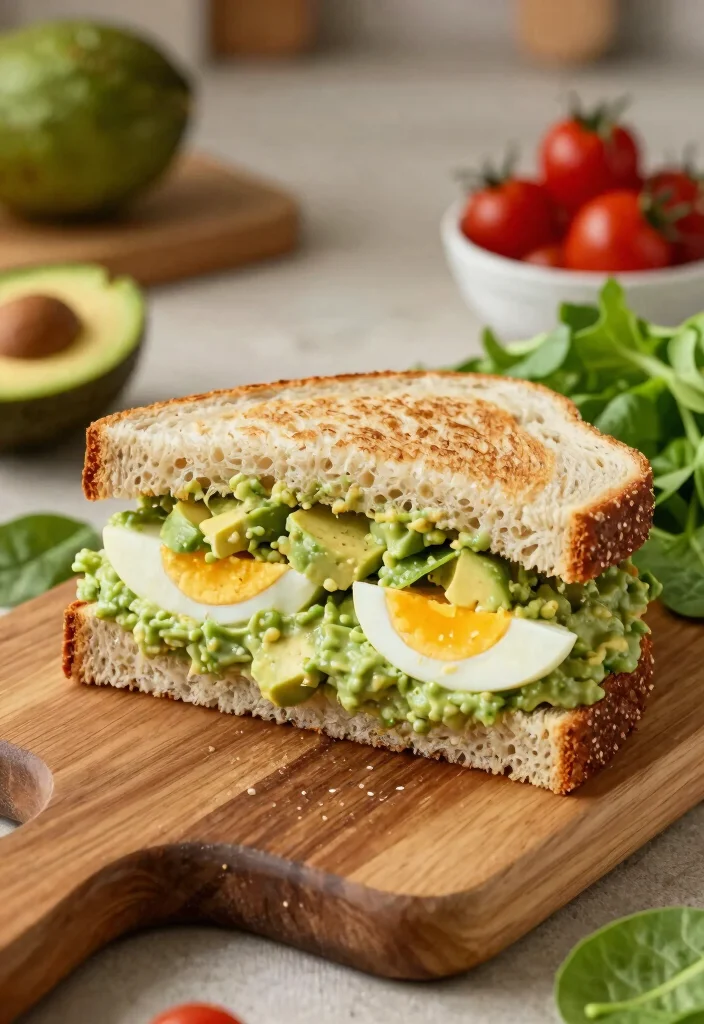 20 Japanese Egg Salad Sandwich Recipes (Konbini Style) - 3. Japanese Avocado Egg Salad Sandwich 1