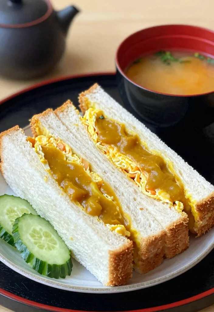 20 Japanese Egg Salad Sandwich Recipes (Konbini Style) - 7. Japanese Curry Egg Salad Sandwich 1