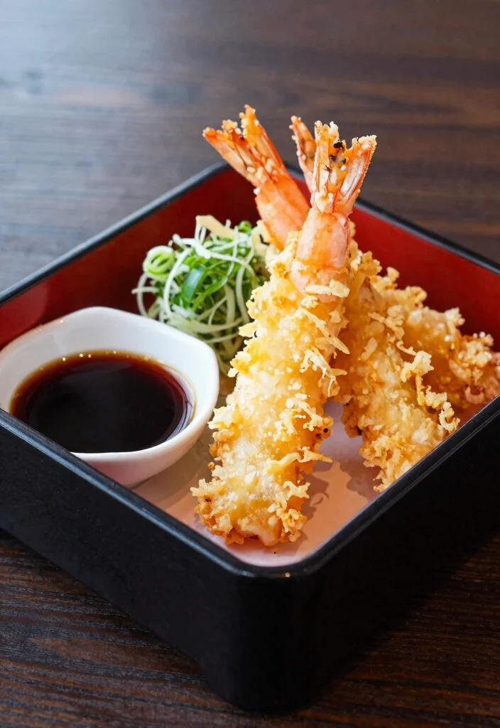 20 Japanese Food Bento Lunch Box Ideas (Cute & Practical) - 17. Crispy Shrimp Tempura 1