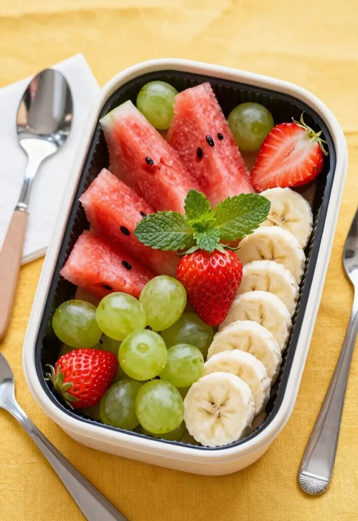 20 Japanese Food Bento Lunch Box Ideas (Cute & Practical) - 5. Fruit Art Bento 1