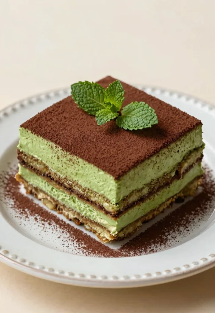 20 Japanese Matcha Dessert Recipes (Green Tea Sweets) - 8. Matcha Tiramisu 1