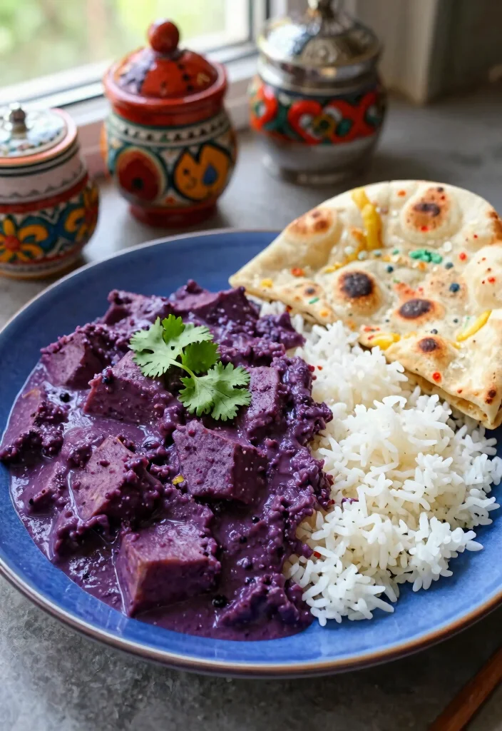 20 Japanese Purple Sweet Potato Recipes (Sweet and Savory) - 3. Purple Sweet Potato Curry 1