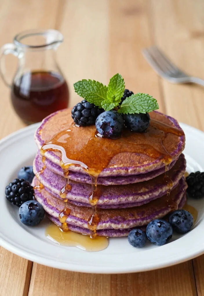 20 Japanese Purple Sweet Potato Recipes (Sweet and Savory) - 5. Purple Sweet Potato Pancakes 1