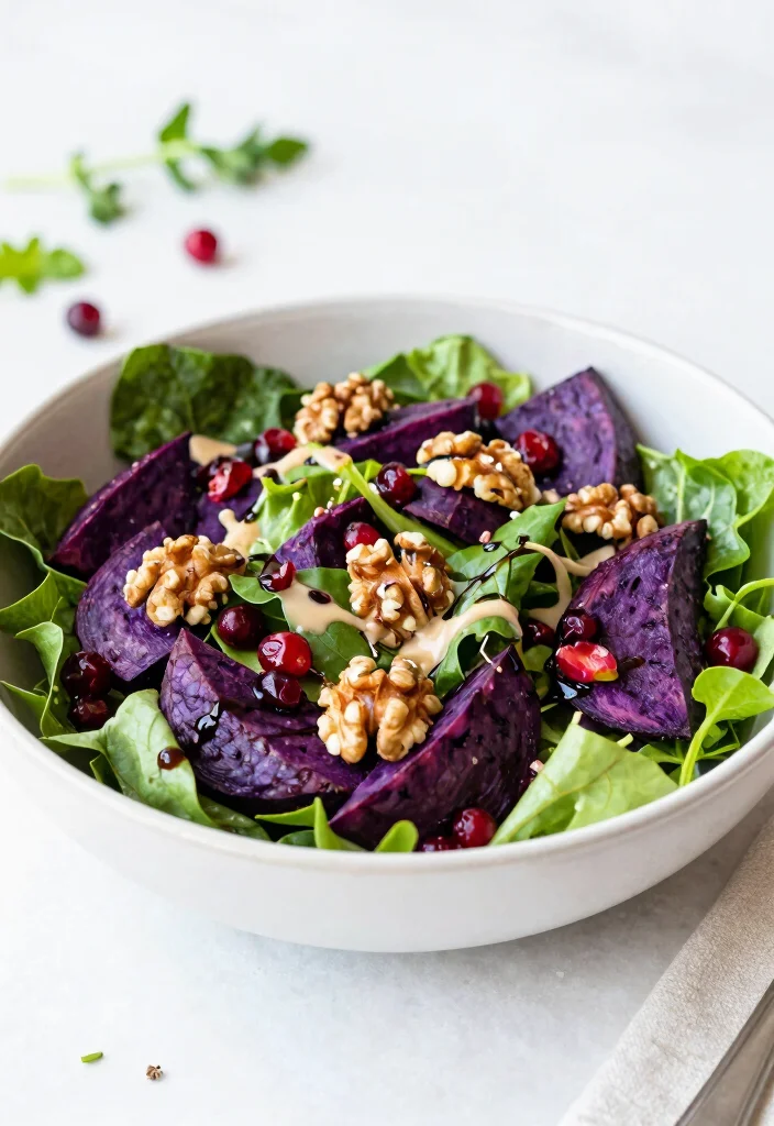 20 Japanese Purple Sweet Potato Recipes (Sweet and Savory) - 9. Purple Sweet Potato Salad 1