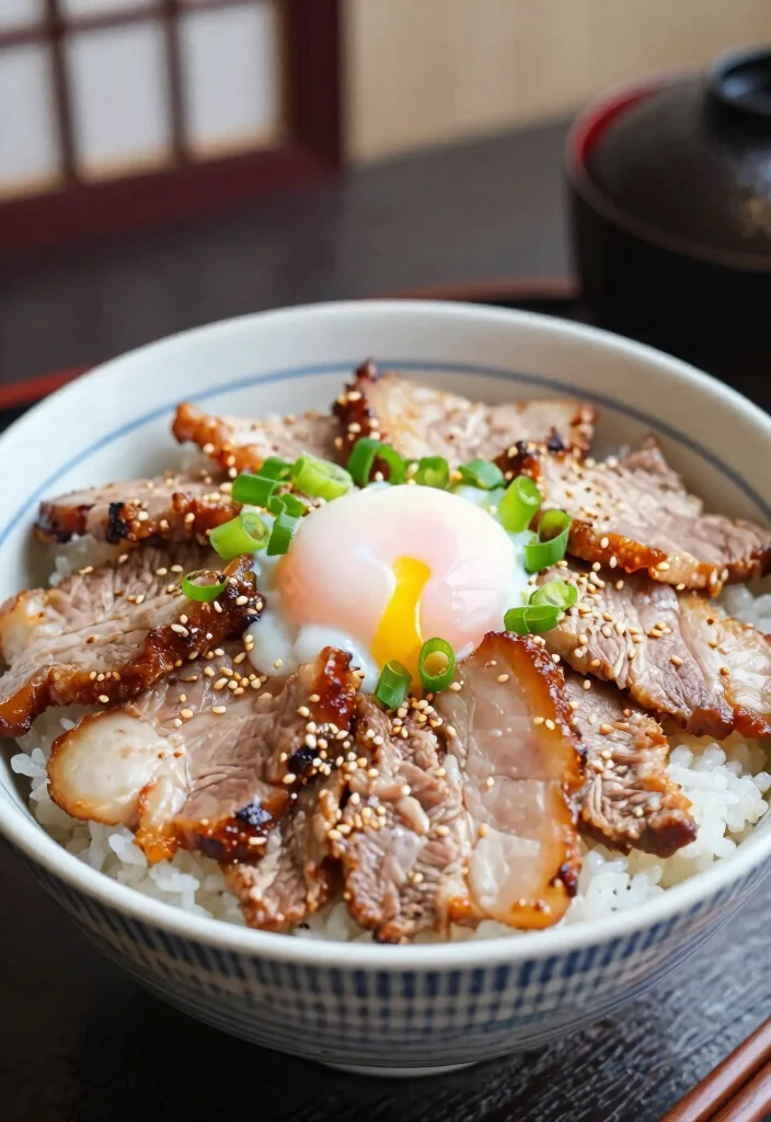 20 Japanese Rice Meals (Donburi, Curry, and More) - 1. Chashu Pork Donburi 1