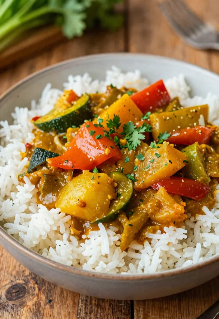 20 Japanese Rice Meals (Donburi, Curry, and More) - 10. Vegetable Curry Rice 1