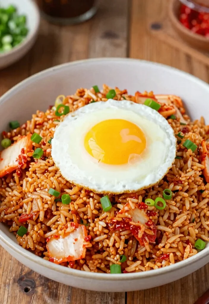 20 Japanese Rice Meals (Donburi, Curry, and More) - 12. Kimchi Fried Rice 1