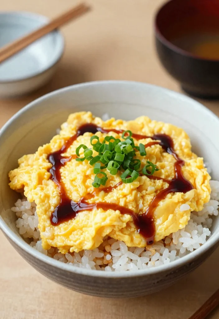 20 Japanese Rice Meals (Donburi, Curry, and More) - 13. Tamago Donburi (Egg Rice Bowl) 1