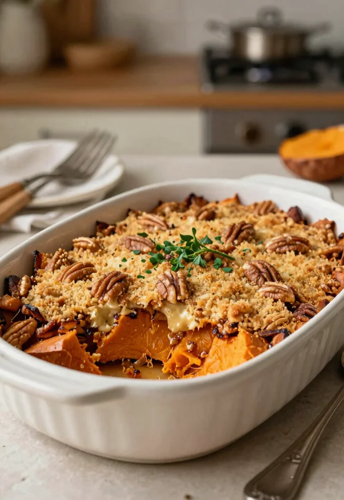 20 Japanese Sweet Potato Air Fryer Recipes (Crispy and Easy) - 12. Sweet Potato Casserole 1