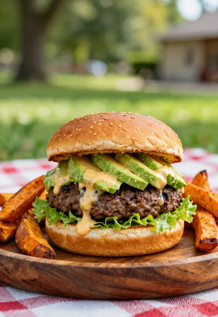 20 Japanese Sweet Potato Air Fryer Recipes (Crispy and Easy) - 16. Sweet Potato Burger 1
