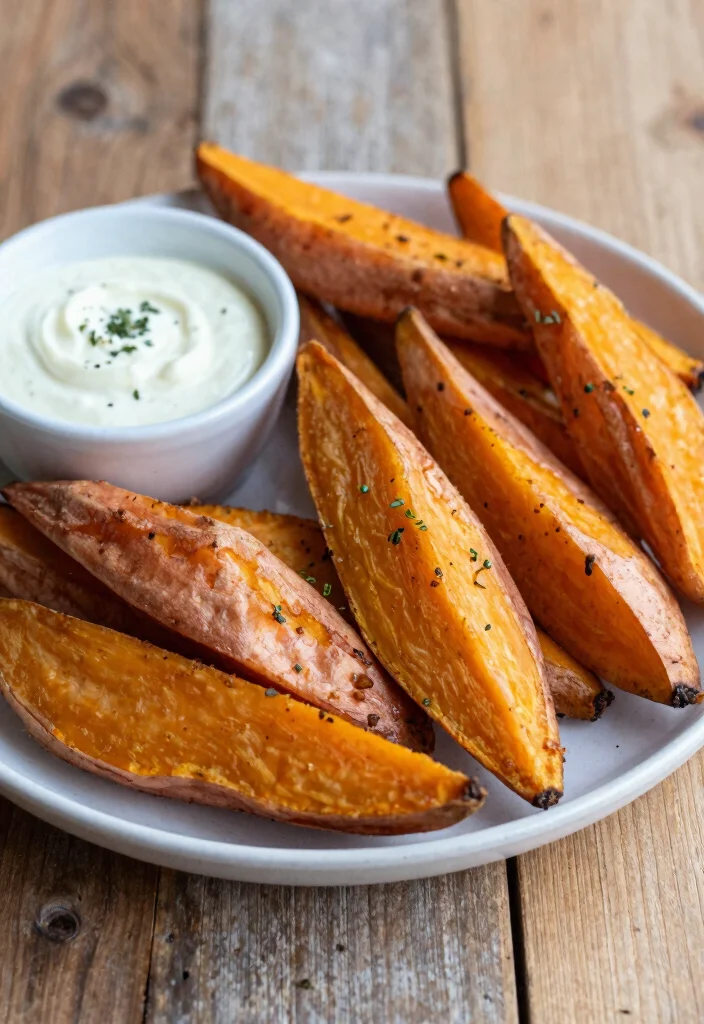 20 Japanese Sweet Potato Air Fryer Recipes (Crispy and Easy) - 3. Sweet Potato Wedges 1
