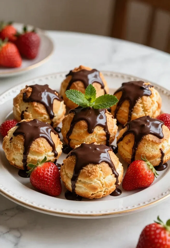 20 Perfect Desserts to Serve After Italian Dinner - 5. Profiteroles: Creamy Pastry Puffs 1