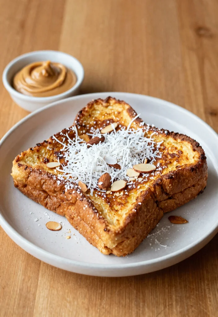 20 Protein French Toast Recipes for Healthy Mornings - 11. Almond Joy Protein French Toast 1