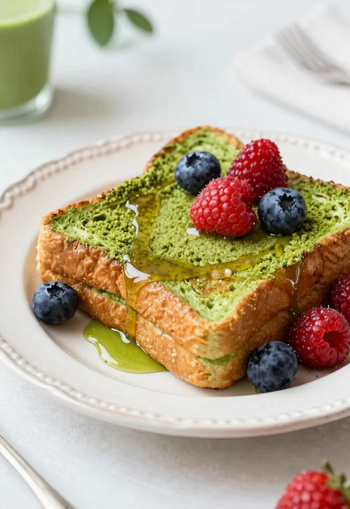 20 Protein French Toast Recipes for Healthy Mornings - 12. Matcha Protein French Toast 1