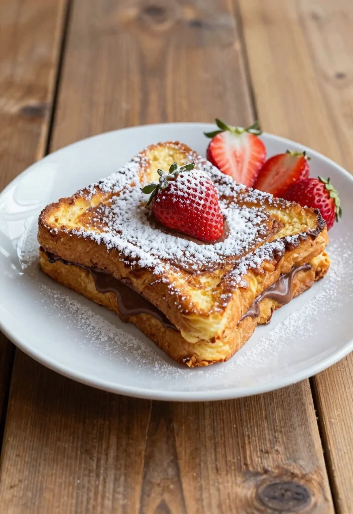 20 Protein French Toast Recipes for Healthy Mornings - 18. Nutella-Stuffed Protein French Toast 1