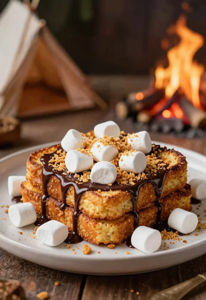 20 Protein French Toast Recipes for Healthy Mornings - 19. S'mores Protein French Toast 1