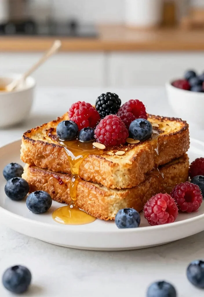 20 Protein French Toast Recipes for Healthy Mornings - 20. Berry and Almond Butter Protein French Toast 1