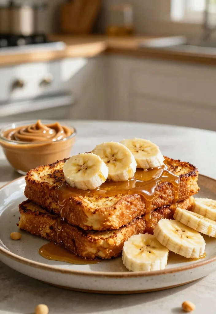 20 Protein French Toast Recipes for Healthy Mornings - 6. Peanut Butter Banana Protein French Toast 1