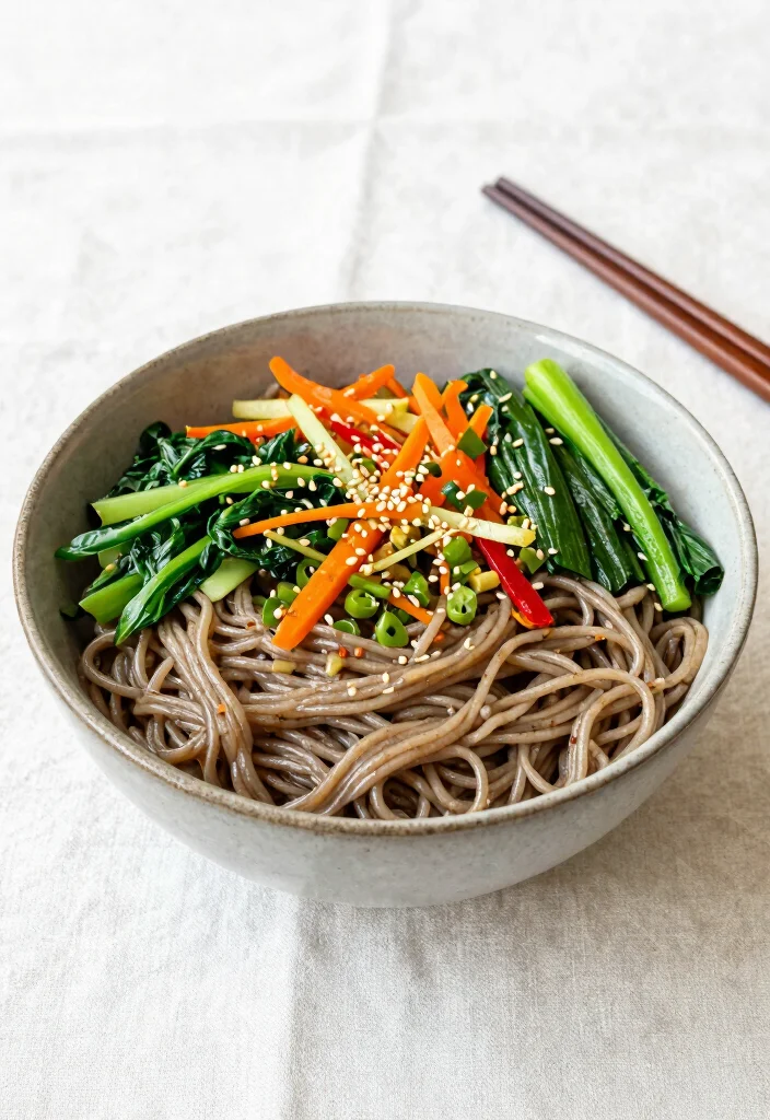 20 Quick Japanese Meals You Can Make in 30 Minutes - 7. Soba Noodles with Vegetables 1