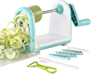 Ourokhome Zucchini Noodle Maker Spaghetti Spiralizer - 5 Blades Vegetabl...